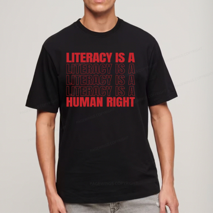 Pagewings Literacy Is A Human Right Unisex Classic T-shirt