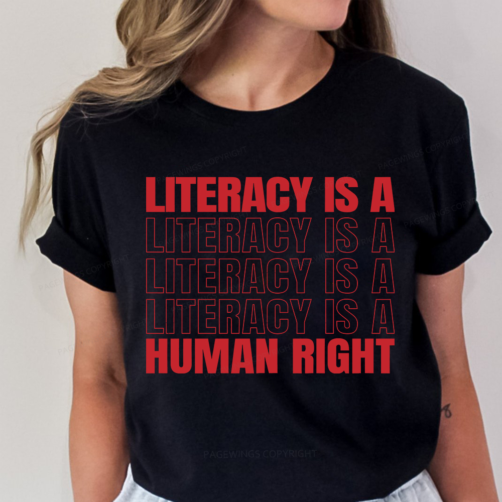 Pagewings Literacy Is A Human Right Unisex Classic T-shirt
