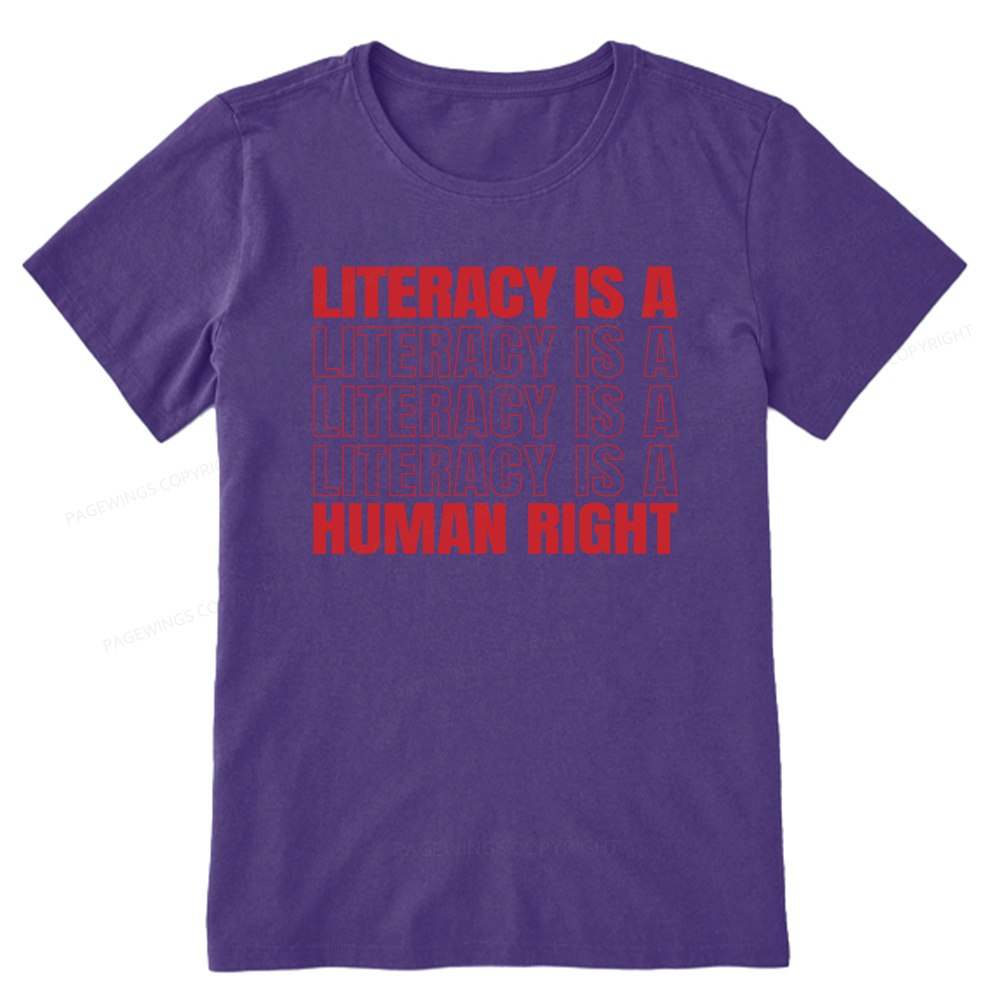 Pagewings Literacy Is A Human Right Unisex Classic T-shirt