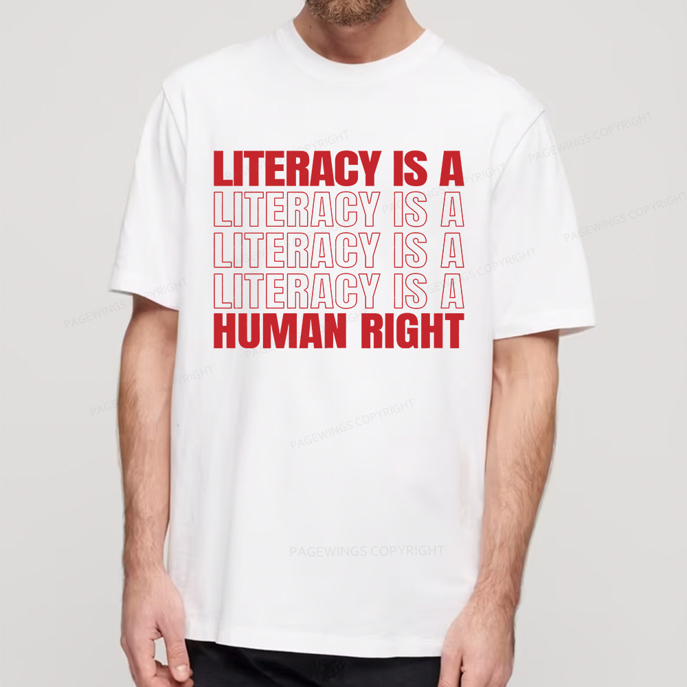 Pagewings Literacy Is A Human Right Unisex Classic T-shirt