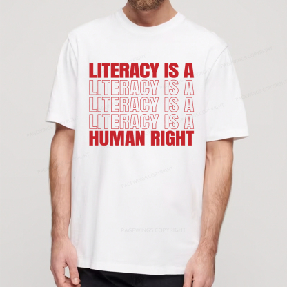 Pagewings Literacy Is A Human Right Unisex Classic T-shirt