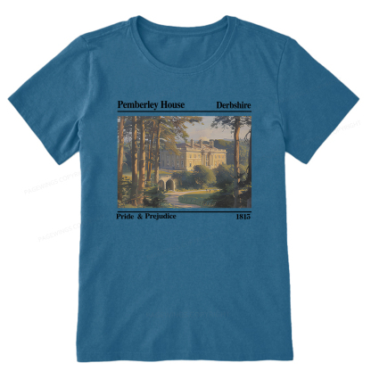 Pagewings Pride and Prejudice Pemberley House Unisex Classic T-shirt