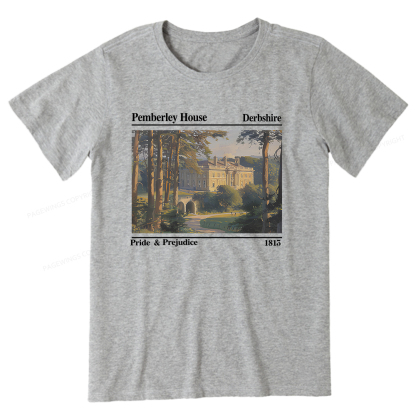 Pagewings Pride and Prejudice Pemberley House Unisex Classic T-shirt