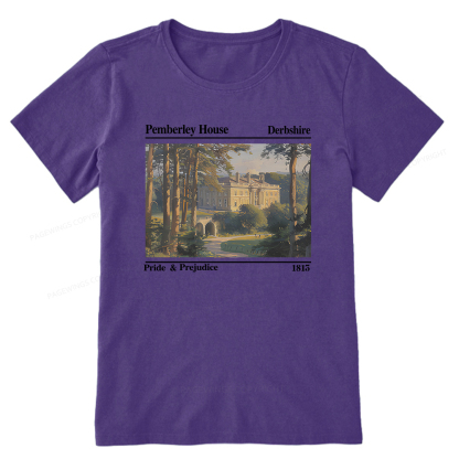 Pagewings Pride and Prejudice Pemberley House Unisex Classic T-shirt