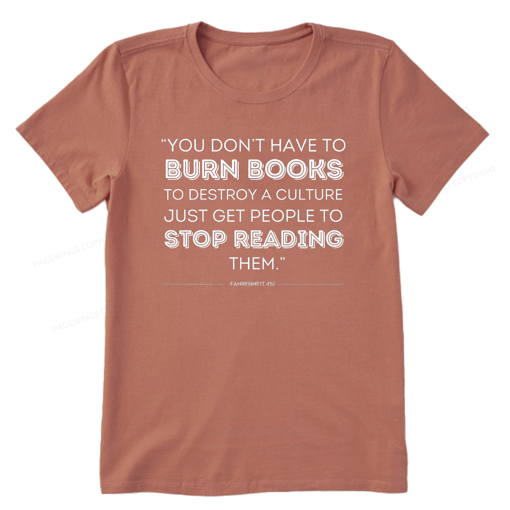 Pagewings Dystopian Book Shirt Classic Literature Gift Unisex Classic T-shirt