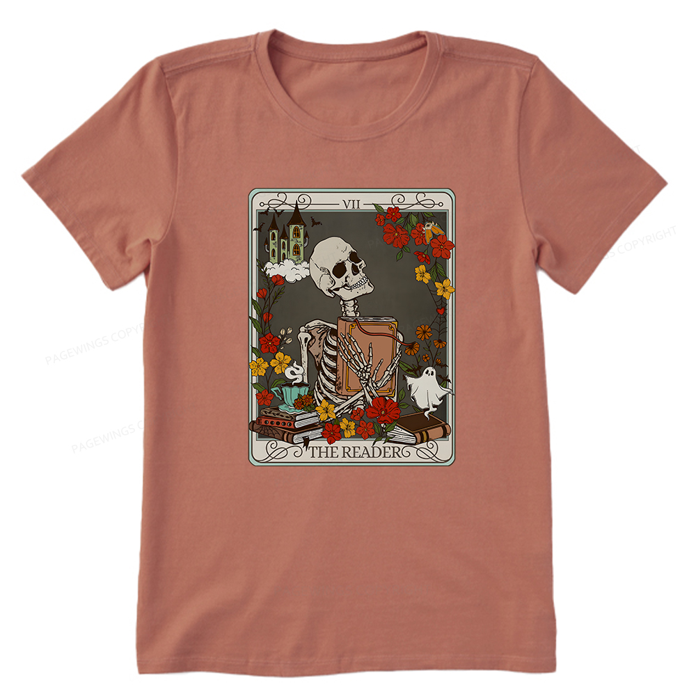 Pagewings The Reader Tarot Card TShirt, Bookish Shirt Unisex Classic T-shirt