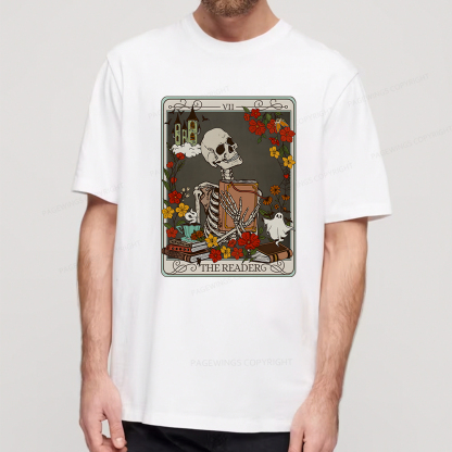 Pagewings The Reader Tarot Card TShirt, Bookish Shirt Unisex Classic T-shirt