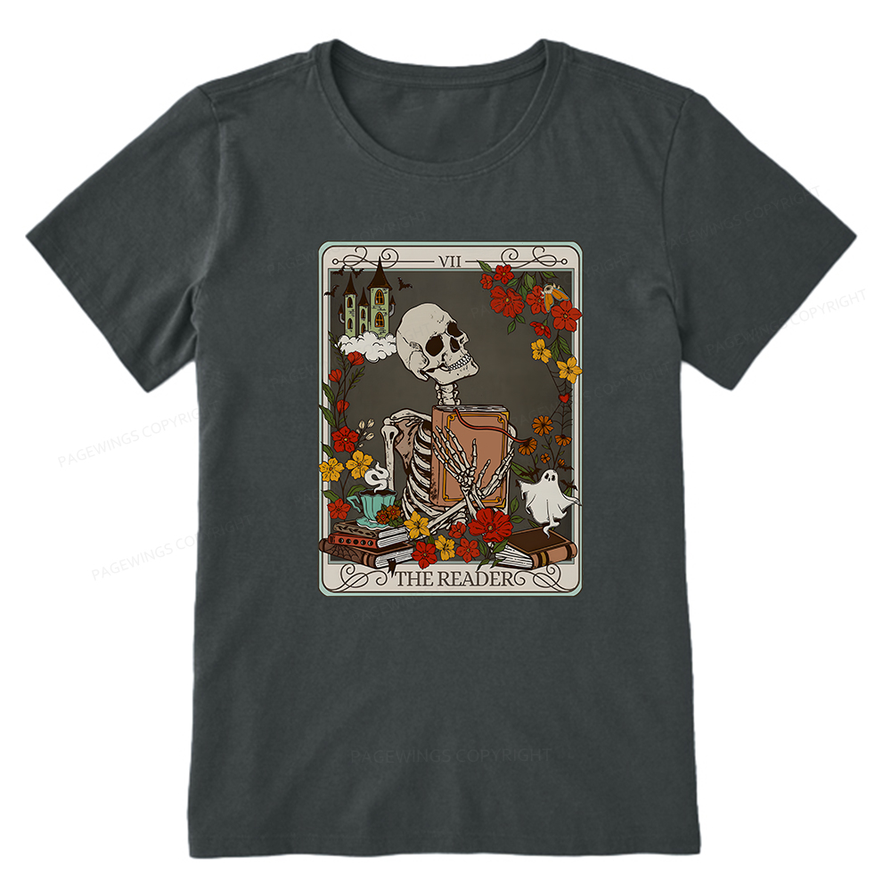 Pagewings The Reader Tarot Card TShirt, Bookish Shirt Unisex Classic T-shirt