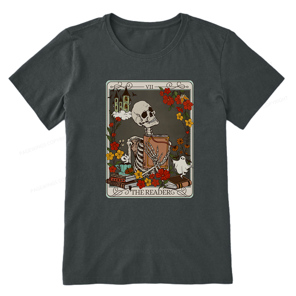 Pagewings The Reader Tarot Card TShirt, Bookish Shirt Unisex Classic T-shirt