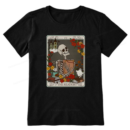 Pagewings The Reader Tarot Card TShirt, Bookish Shirt Unisex Classic T-shirt