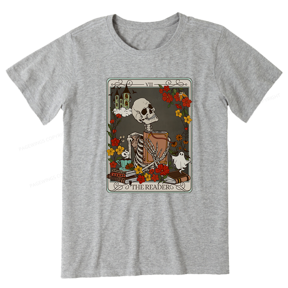 Pagewings The Reader Tarot Card TShirt, Bookish Shirt Unisex Classic T-shirt