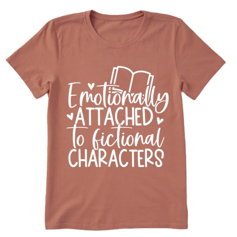 Pagewings Emotionally Attached To Fictional Characters Unisex Classic T-shirt