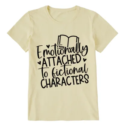 Pagewings Emotionally Attached To Fictional Characters Unisex Classic T-shirt