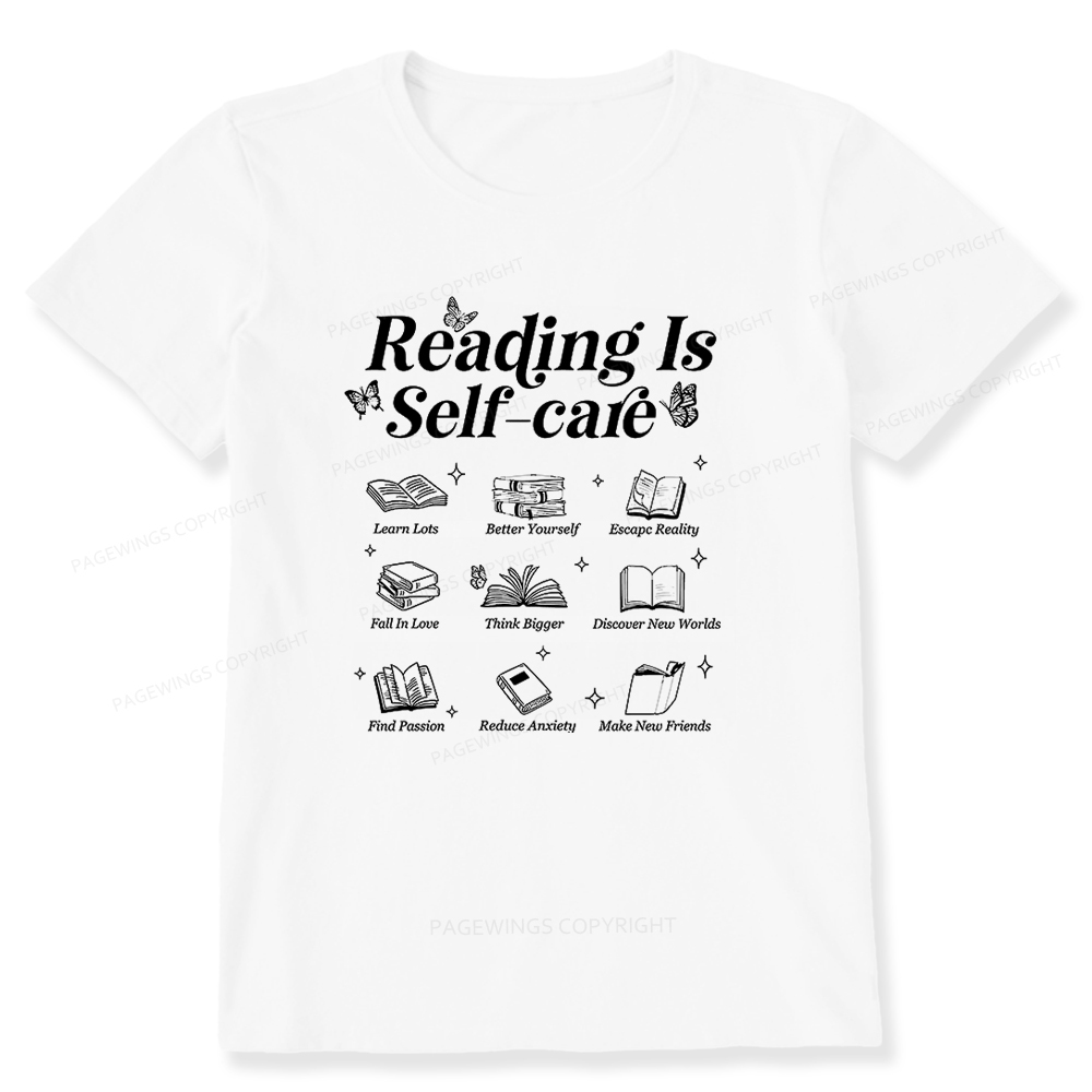 Pagewings Reading Is Self Care Unisex Classic T-shirt