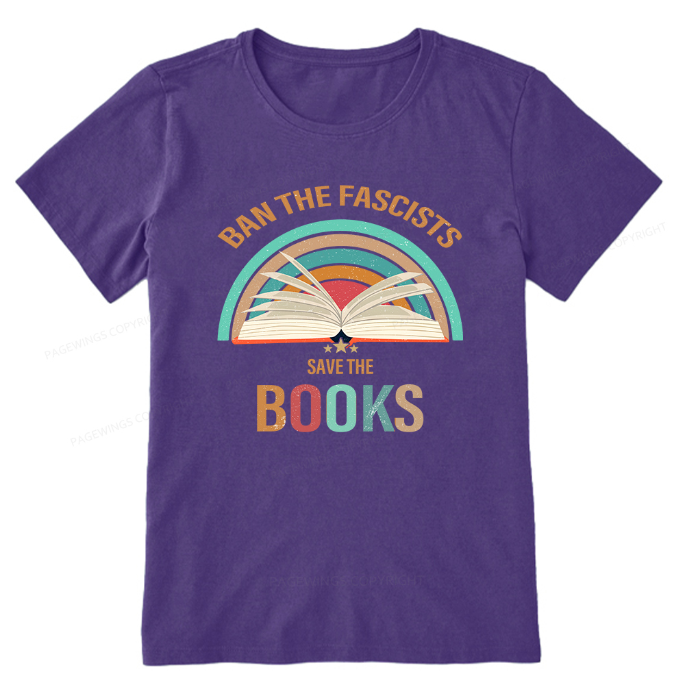 Pagewings Ban The Fascists Save The Books Unisex Classic T-shirt