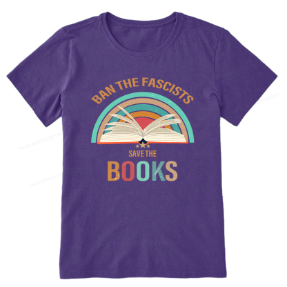 Pagewings Ban The Fascists Save The Books Unisex Classic T-shirt