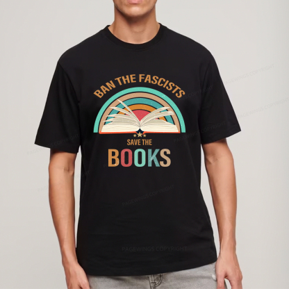 Pagewings Ban The Fascists Save The Books Unisex Classic T-shirt