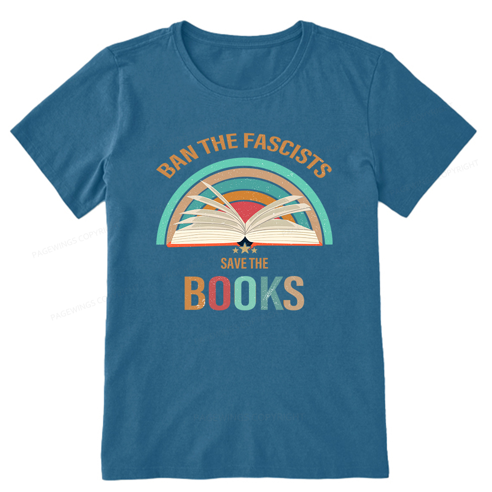 Pagewings Ban The Fascists Save The Books Unisex Classic T-shirt
