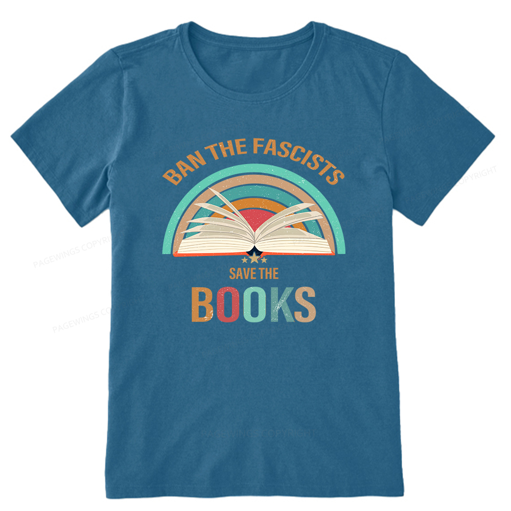 Pagewings Ban The Fascists Save The Books Unisex Classic T-shirt
