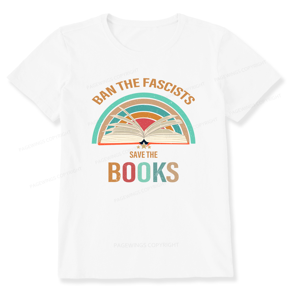 Pagewings Ban The Fascists Save The Books Unisex Classic T-shirt