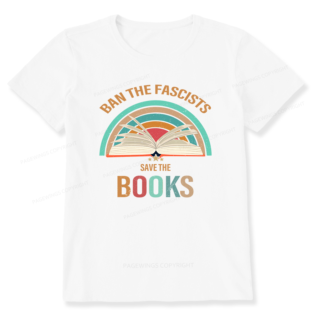 Pagewings Ban The Fascists Save The Books Unisex Classic T-shirt