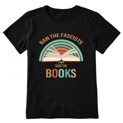 Pagewings Ban The Fascists Save The Books Unisex Classic T-shirt
