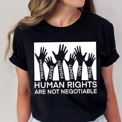 Pagewings Human Rights Are Not Negotiable Shirt Unisex Classic T-shirt