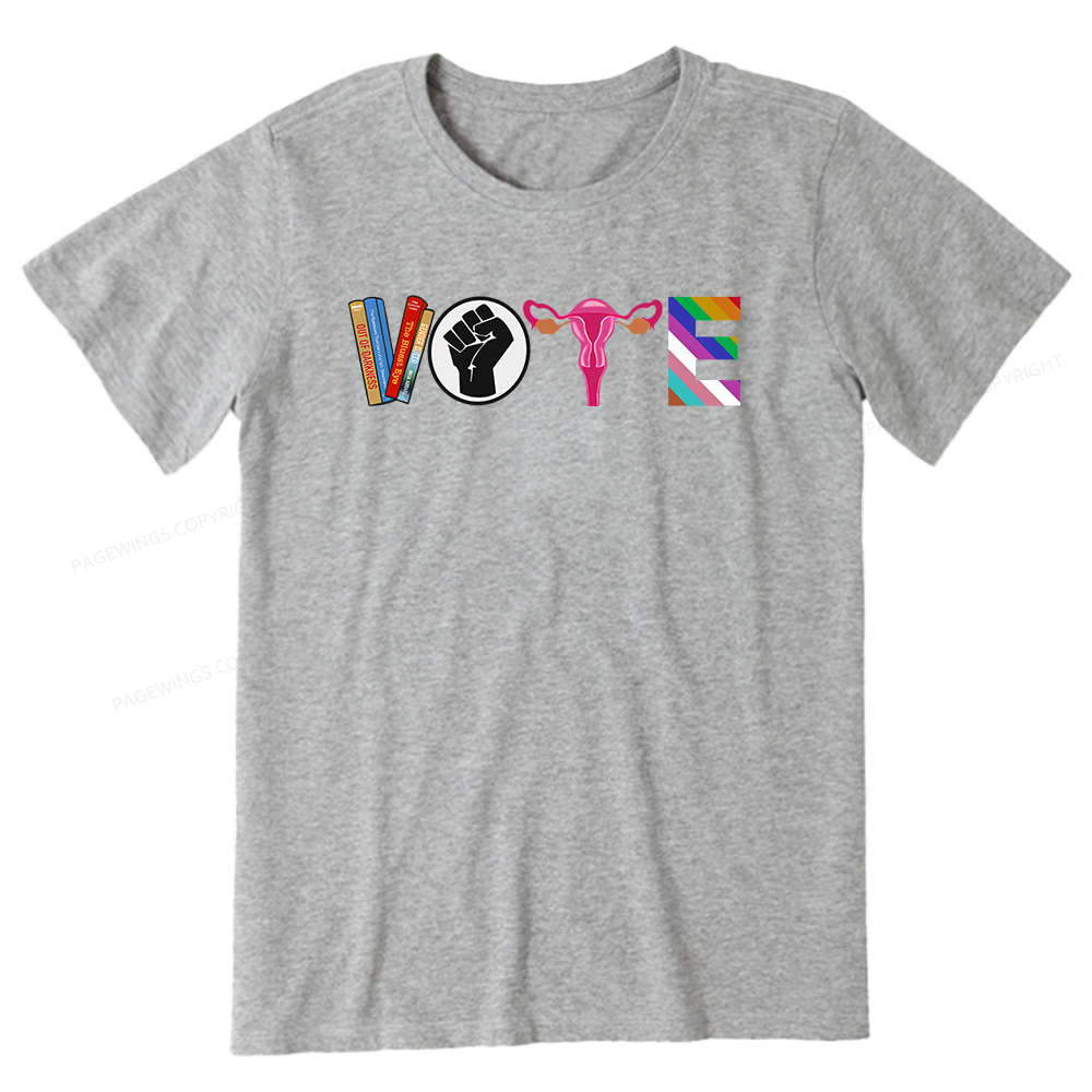 Pagewings VOTE Banned Books T-Shirt Unisex Classic T-shirt