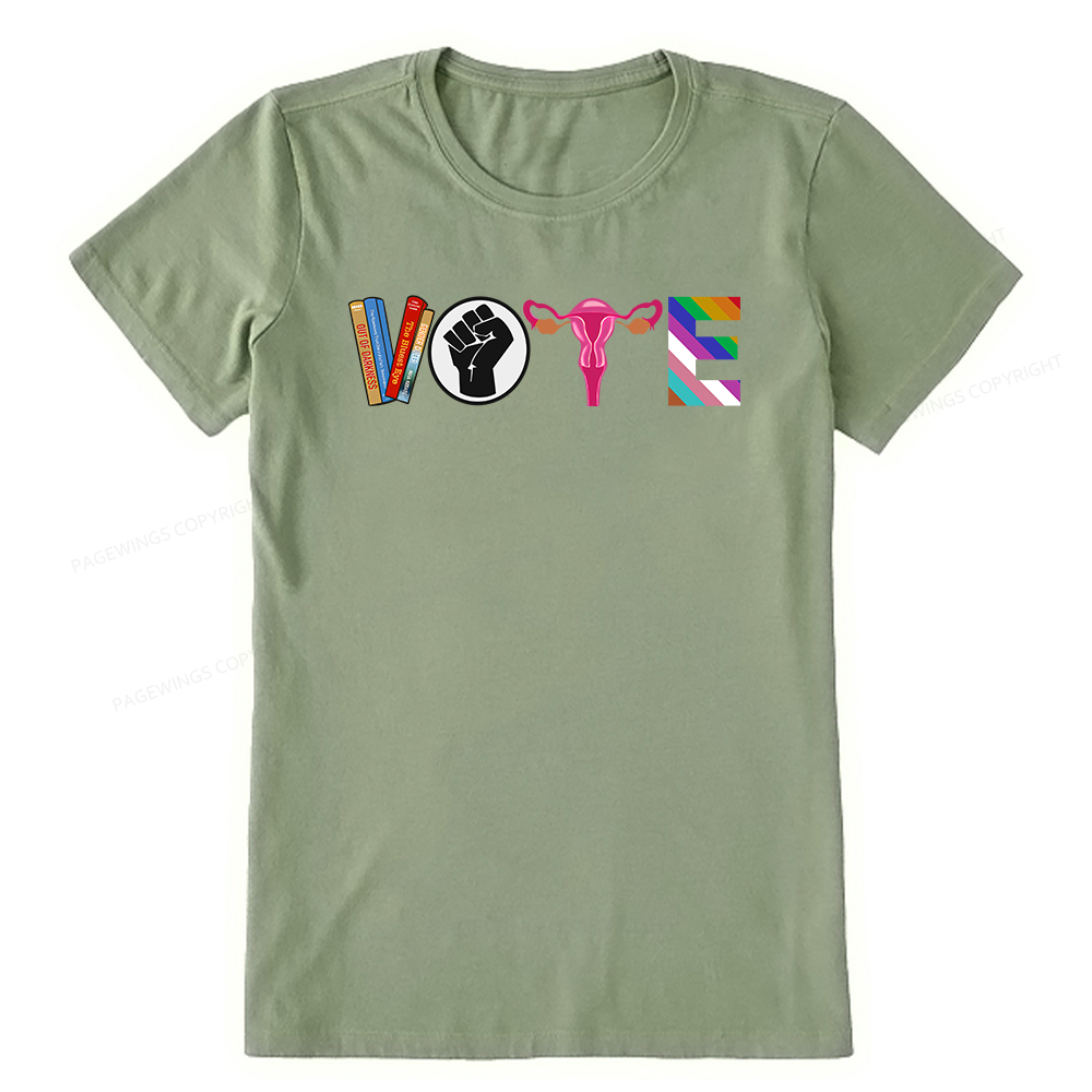 Pagewings VOTE Banned Books T-Shirt Unisex Classic T-shirt