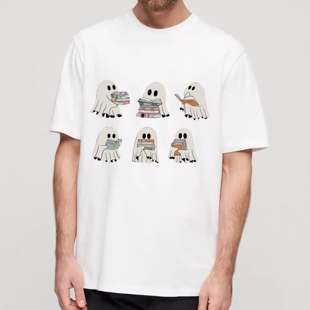 Pagewings Ghost Reading Halloween Unisex Classic T-shirt