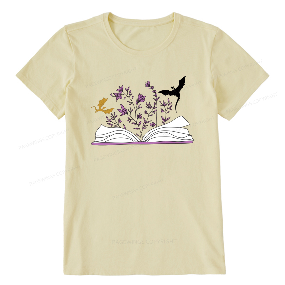 Pagewings The Flying Dragon In The Book Unisex Classic T-shirt