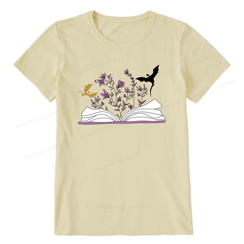 Pagewings The Flying Dragon In The Book Unisex Classic T-shirt