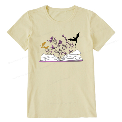 Pagewings The Flying Dragon In The Book Unisex Classic T-shirt