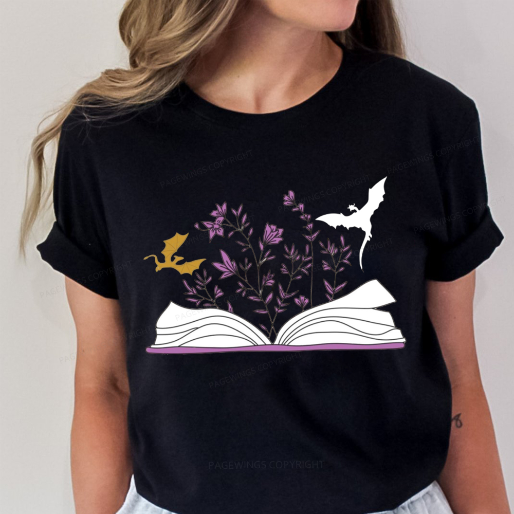 Pagewings The Flying Dragon In The Book Unisex Classic T-shirt