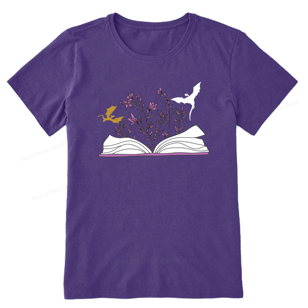 Pagewings The Flying Dragon In The Book Unisex Classic T-shirt