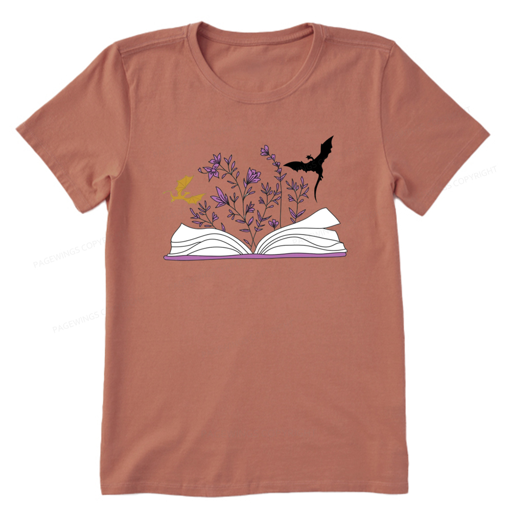 Pagewings The Flying Dragon In The Book Unisex Classic T-shirt