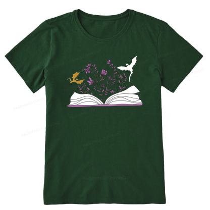 Pagewings The Flying Dragon In The Book Unisex Classic T-shirt