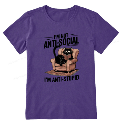 Pagewings Anti-Stupid Cat Unisex Classic T-shirt