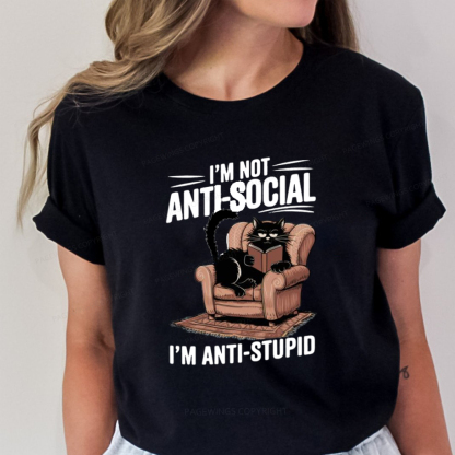 Pagewings Anti-Stupid Cat Unisex Classic T-shirt