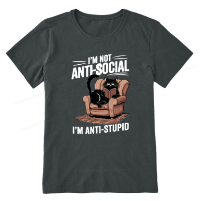 Pagewings Anti-Stupid Cat Unisex Classic T-shirt