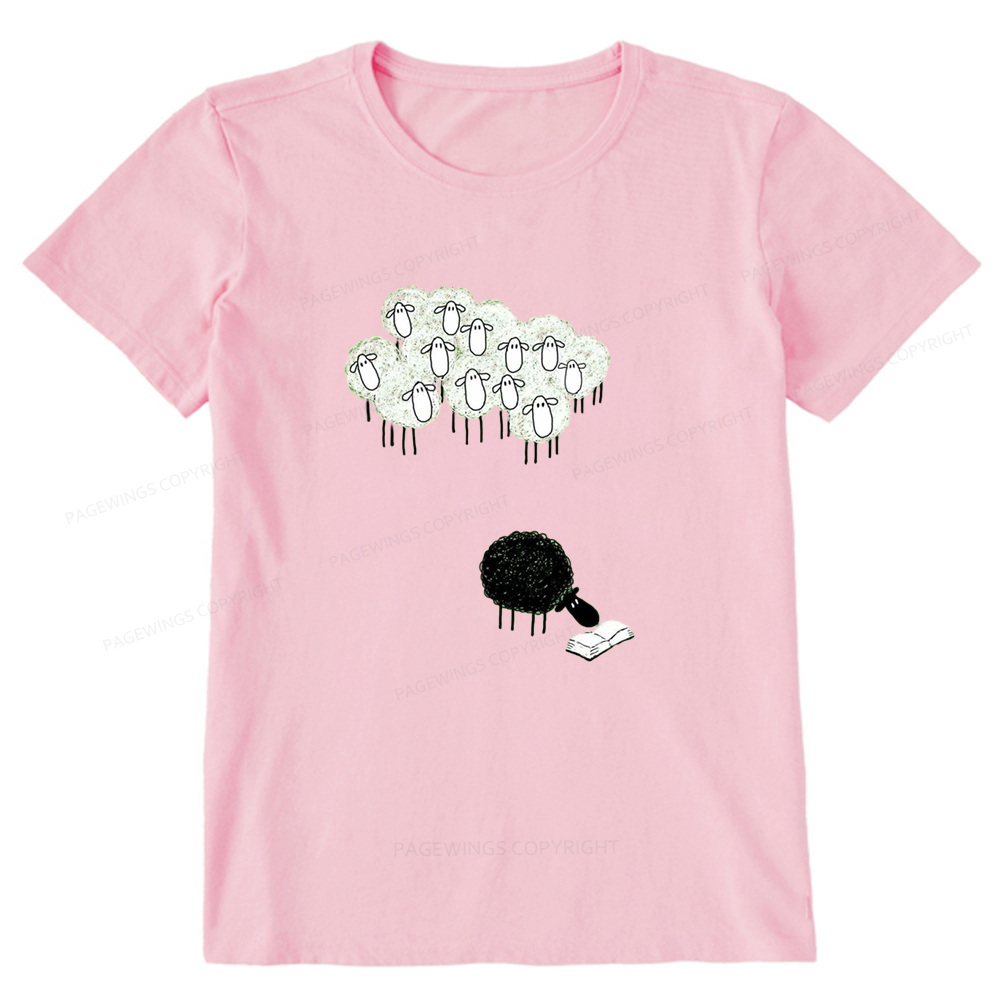 Pagewings Reading Fluffy Flock Unisex Classic T-shirt