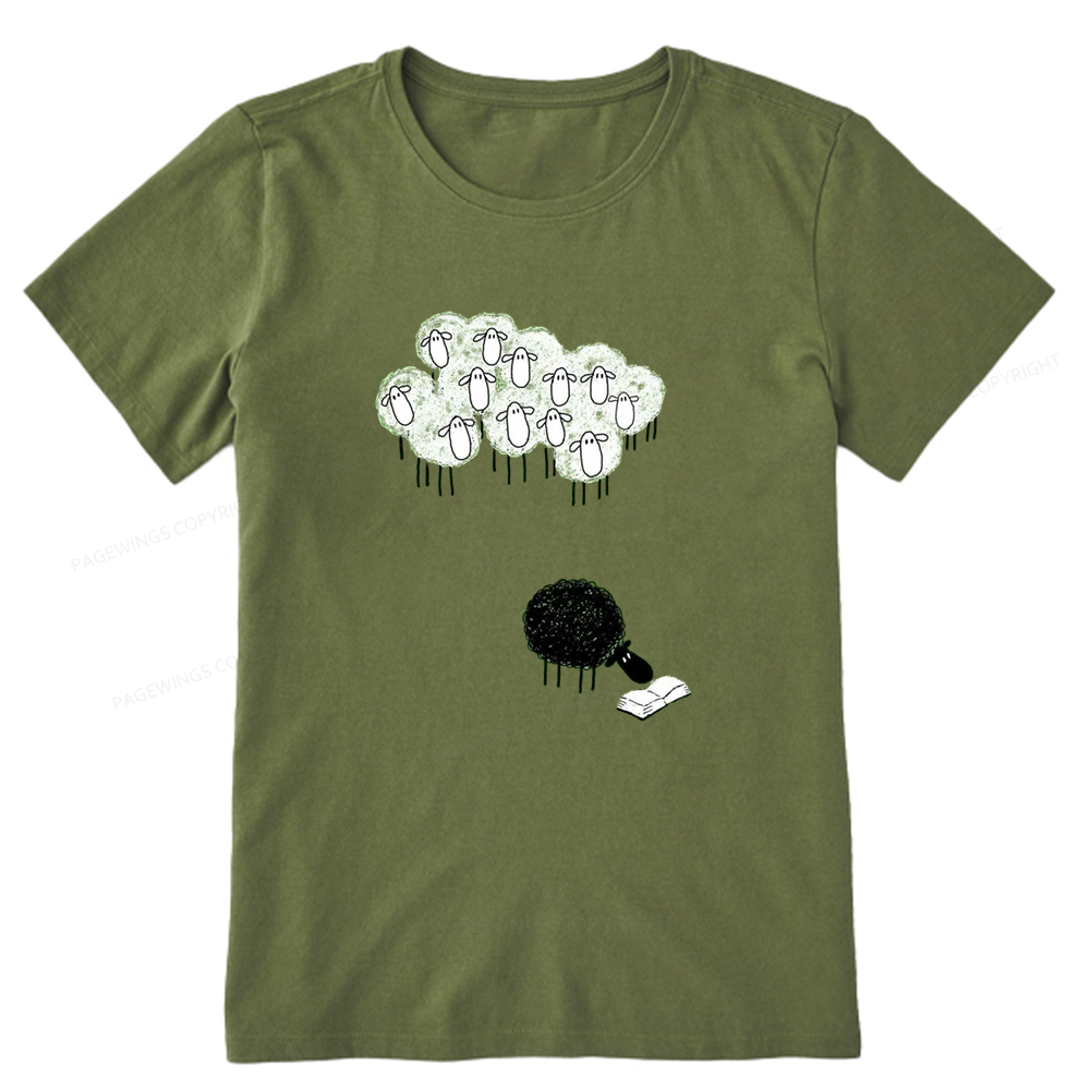 Pagewings Reading Fluffy Flock Unisex Classic T-shirt
