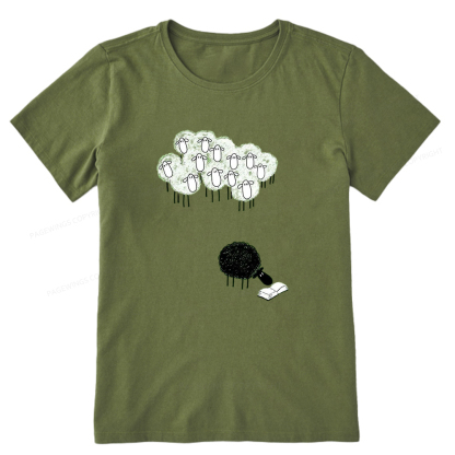 Pagewings Reading Fluffy Flock Unisex Classic T-shirt