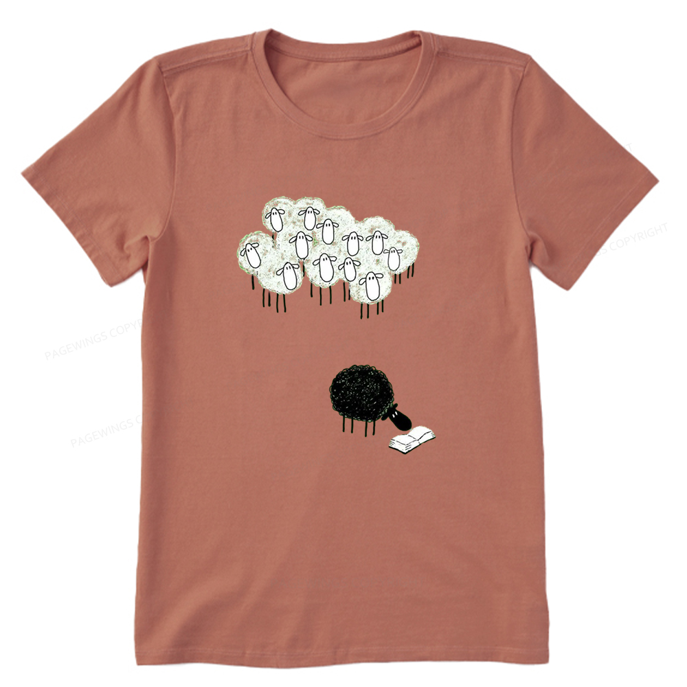 Pagewings Reading Fluffy Flock Unisex Classic T-shirt
