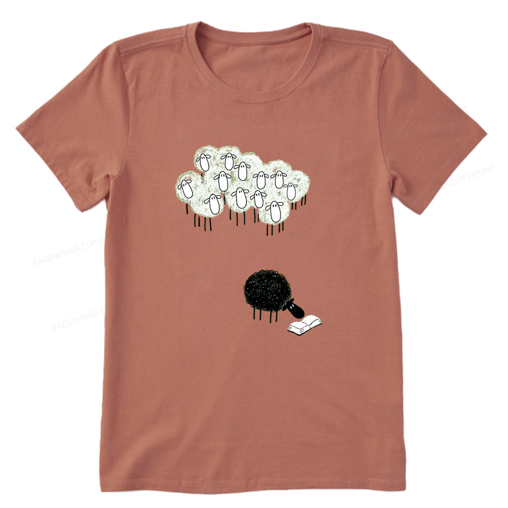 Pagewings Reading Fluffy Flock Unisex Classic T-shirt