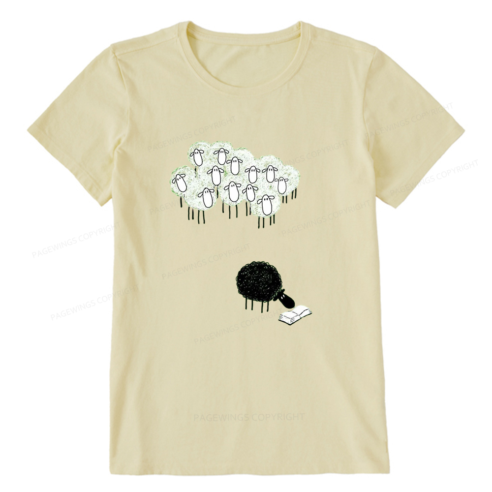 Pagewings Reading Fluffy Flock Unisex Classic T-shirt