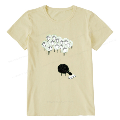 Pagewings Reading Fluffy Flock Unisex Classic T-shirt