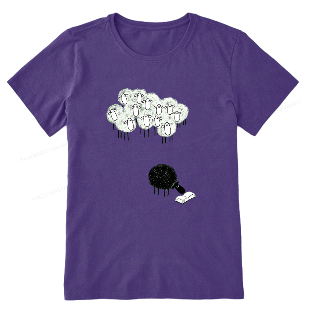 Pagewings Reading Fluffy Flock Unisex Classic T-shirt