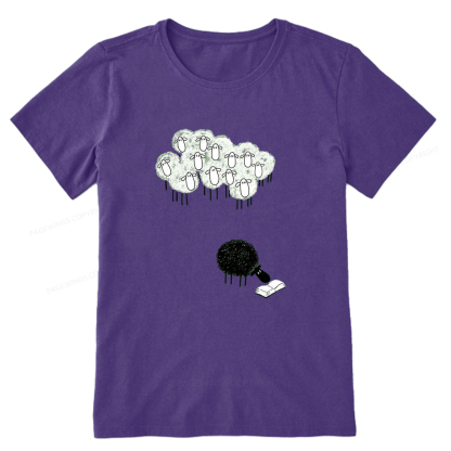 Pagewings Reading Fluffy Flock Unisex Classic T-shirt