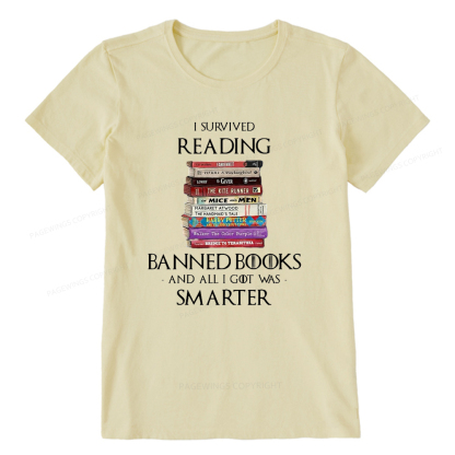 Pagewings I Survived Reading Banned Books Unisex Classic T-shirt